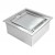 Square Bioethanol Burner - 5L by ScandiFlames, a stylish stainless steel manual burner with a 5-litre capacity and 5-hour burn t