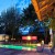 Planika Jar with Concrete Base – Stylish freestanding bioethanol fireplace in white with a concrete base for outdoor use.