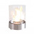 Planika Commerce Stainless Steel bioethanol fireplace – freestanding tabletop design with a sleek stainless steel finish.