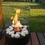 Chantico Glassfire tabletop bioethanol fireplace in black with glass panels, offering modern design and efficient heating.