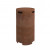 Galio Corten outdoor gas fireplace with rust-finish and manual control.
