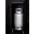 Lighthouse Outdoor Fireplace in black with manual control, designed for outdoor heating and ambiance.