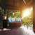 Lighthouse Outdoor Fireplace in black with manual control, designed for outdoor heating and ambiance.