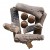 ScandiFlames Ceramics Wood 9 pcs. – Decorative ceramic logs for bioethanol fireplaces