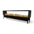 Incanto ST 2500 Two-sided Water Vapour Fireplace by Magic Fire by Safretti – luxury built-in see-through design with Opti-myst t