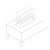ScandiFlames Built-in Profile - 80 cm, a sleek and durable steel profile for built-in bioethanol fireplaces.