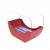 Cradle Table Bio Fireplace - Red by ScandiFlames, a compact and stylish tabletop bioethanol fireplace with a 5-hour burn time.