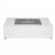 London Bio Fireplace - White by ScandiFlames, a stylish freestanding bioethanol fireplace with a 42 cm length and manual control