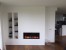 Foco Myst One 800 built-in one-sided vapour fireplace with Opti-myst technology and remote control.