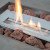 Micro Fire-table with bio-burner by ScandiFlames in Beton finish, a stylish floor-standing bioethanol fireplace.