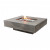 Micro Fire-table with bio-burner by ScandiFlames in Beton finish, a stylish floor-standing bioethanol fireplace.