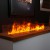 Mistero 1000 Water Vapour Fireplace by Magic Fire with a sleek black finish and realistic flame effect.