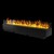 Mistero 1500 Water Vapour Fireplace by Magic Fire from Safretti with a sleek black finish and realistic flame effect.