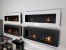 Murus 1600 - Black by ScandiFlames, a wall-mounted bioethanol fireplace with a sleek black finish and 160 cm length.