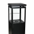 Muztag Premium Fire Paris - Black freestanding outdoor bioethanol fireplace with a sleek design and manual control.