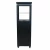 Muztag Premium Fire Paris - Black freestanding outdoor bioethanol fireplace with a sleek design and manual control.