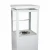 Muztag Premium Fire Paris - White bioethanol fireplace, a stylish floor-standing outdoor heating solution.