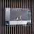 Nevada Wall Mounted Bioethanol Fireplace by ScandiFlames in black, sleek and modern design.