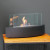 ScandiFlames Oval Shaped Table Bio Fireplace – a sleek black tabletop bioethanol fireplace with a 51 cm length and 3-hour burn t