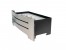 ScandiFlames Bio Ethanol Fire Basket with Curved Steel Front - a stylish stainless steel insert for existing fireplaces.