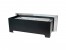 ScandiFlames Bio Ethanol Fire Basket with Curved Steel Front - a stylish stainless steel insert for existing fireplaces.