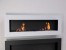 Murus 1600 Glossy White by ScandiFlames - a stylish wall-mounted bioethanol fireplace with a sleek design and clean-burning flam