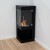 Alaska Corner Bioethanol Stove Fireplace by ScandiFlames – a sleek black bioethanol stove designed for corner placement.
