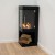 Alaska Corner Bioethanol Stove Fireplace by ScandiFlames – a sleek black bioethanol stove designed for corner placement.