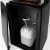 Planika Arcticon Black freestanding bioethanol fireplace with automatic control and sleek black finish.