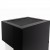 Planika Arcticon Black freestanding bioethanol fireplace with automatic control and sleek black finish.