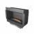 Forma Single-sided - PrimeFire bioethanol fireplace with sleek black finish, remote and app control, and automatic operation.