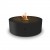 Galio Fire Pit Black Automatic – a stylish freestanding outdoor gas fireplace with remote control in a sleek black finish.