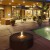 Galio Fire Pit Black Automatic – a stylish freestanding outdoor gas fireplace with remote control in a sleek black finish.