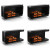 Neo 750 Automatic Built-in Bioethanol Fireplace with remote control and sleek black design