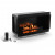 Neo 750 Automatic Built-in Bioethanol Fireplace with remote control and sleek black design