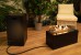 Rio Outdoor Gas Fireplace in black finish with manual control and 10 kW heat output.