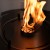 Rondo Automatic Burner in black finish with app and remote control for modern interiors.