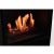 Scandi bioethanol stove in black with automatic control, 5-litre capacity, and 33-hour burn time, offering a stylish heating sol