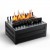 Planika Senso Basket bioethanol fireplace insert in black, featuring automatic operation and remote control.