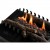 Planika Senso Basket bioethanol fireplace insert in black, featuring automatic operation and remote control.