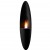 Safretti Prometheus PB - Black wall-mounted bioethanol fireplace with a sleek design and long-lasting burn time.