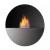 Safretti Prometheus RG Grey – A stylish wall-mounted bioethanol fireplace with a sleek grey and black design, offering 6-8 hours