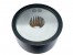 ScandiFlames Round Bioethanol Burner Insert – 26 cm in black, designed for existing fireplaces with a manual control system.