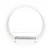 Round Built-in Bio Fireplace - White by ScandiFlames, a two-sided bioethanol fireplace with manual control in an elegant white f