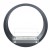 Round Built-in Bio Fireplace - Black by ScandiFlames. A modern, see-through bioethanol fireplace with manual control and 6-hour 