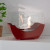 Cradle Table Bio Fireplace - Red by ScandiFlames, a compact and stylish tabletop bioethanol fireplace with a 5-hour burn time.