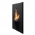 Safretti Gaya bioethanol fireplace – stylish wall-mounted black fireplace with manual control and 2-litre capacity.