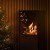 Scandi bioethanol stove in black with automatic control, 5-litre capacity, and 33-hour burn time, offering a stylish heating sol