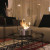 Planika Commerce Stainless Steel bioethanol fireplace – freestanding tabletop design with a sleek stainless steel finish.