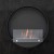 Delaware S Round Design Fireplace by ScandiFlames, a sleek Ø50 cm wall-mounted bioethanol fireplace in black.